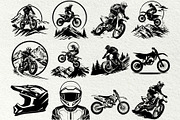 Motocross svg bundle. Dirt Bike, a Sport Illustration by DENIDigitalArtSudio (Thumbnail 2 of 6)