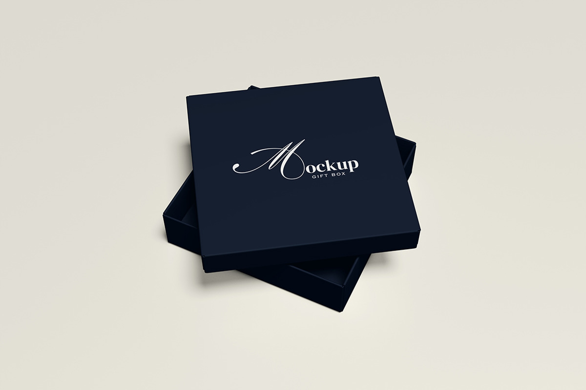 Gift Box Mockup, an Advertising Mockup by HanaSaka_Studio (Photo 4 of 5)