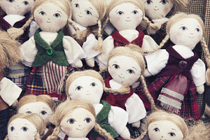 Handmade textile dolls, a School & Education Photo by BOOCYS