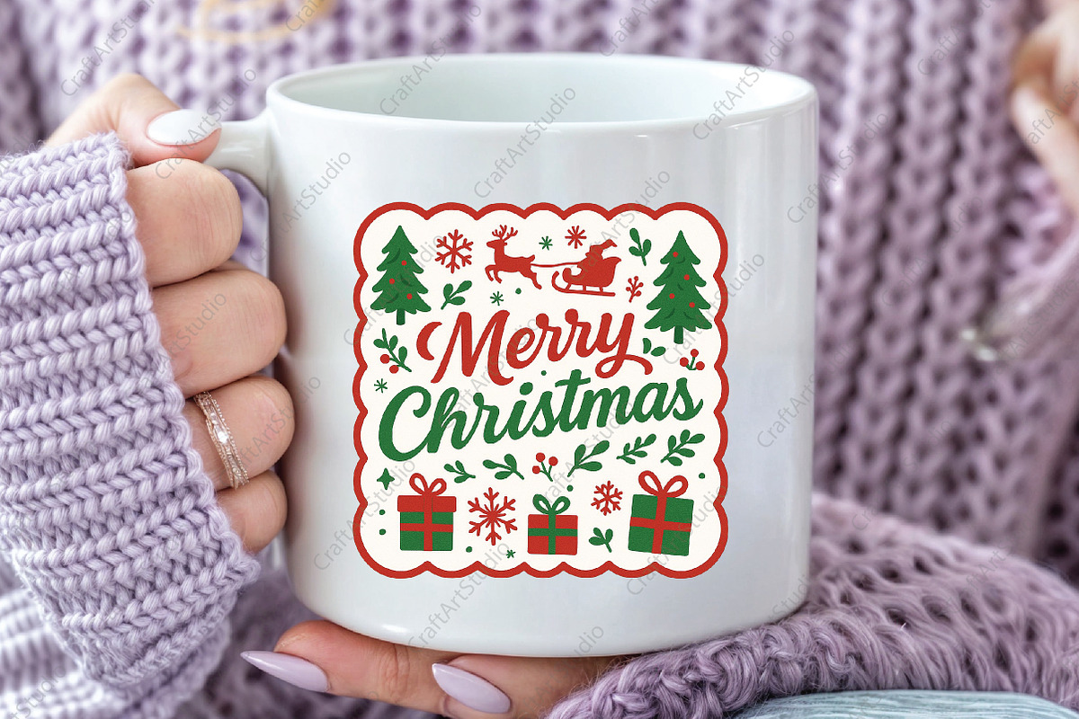 Merry Christmas Coquette PNG, an Illustration by CraftArtStudio (Photo 3 of 4)