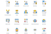 100 Online Education Icons, an Outline Icon by Flat Icons (Thumbnail 6 of 6)