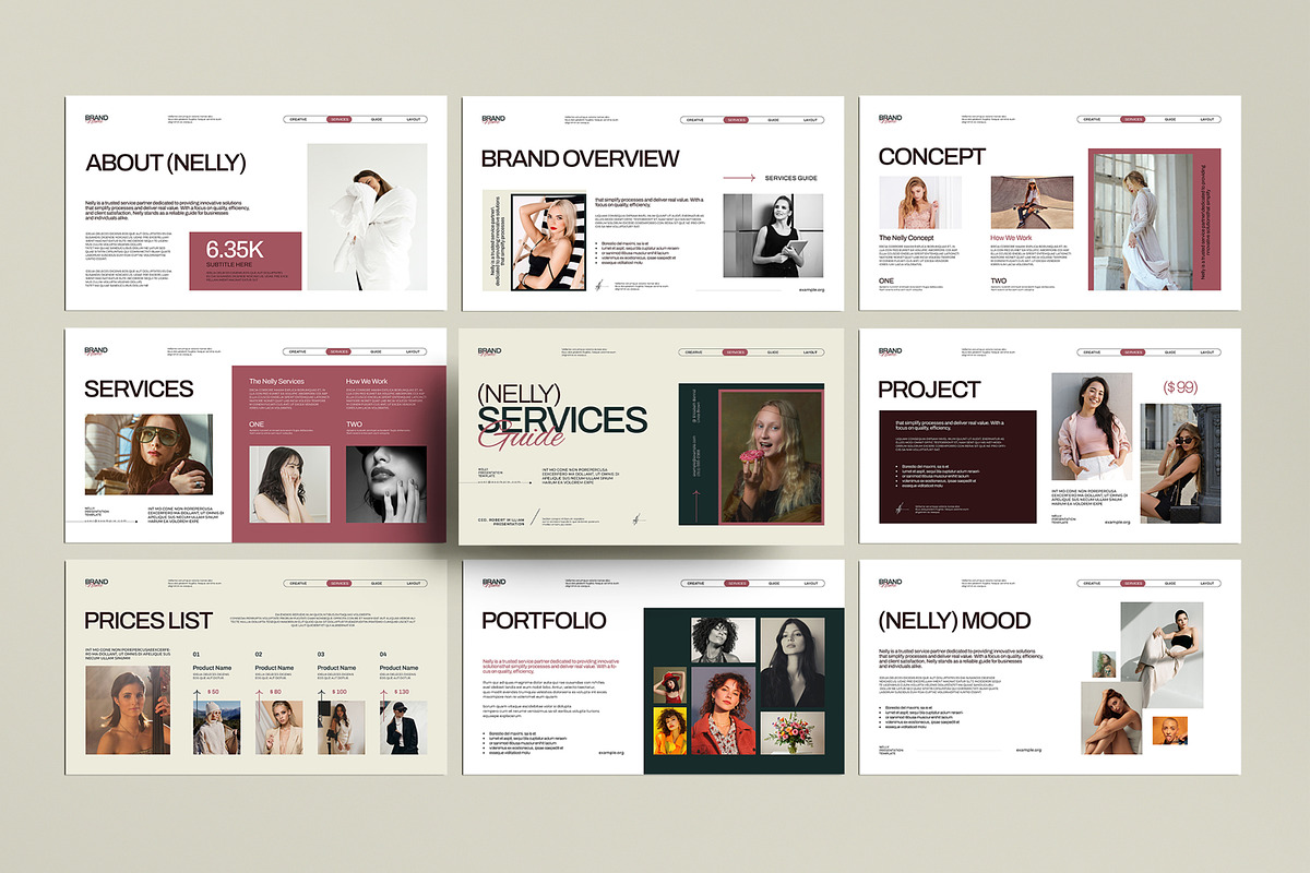 Services Guide Presentation Template, a Presentation Template by MightyDesign (Photo 1 of 8)