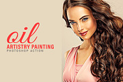 Artistry Painting Photoshop Action, an Action Add-On by CraftingStudio (Thumbnail 1 of 3)