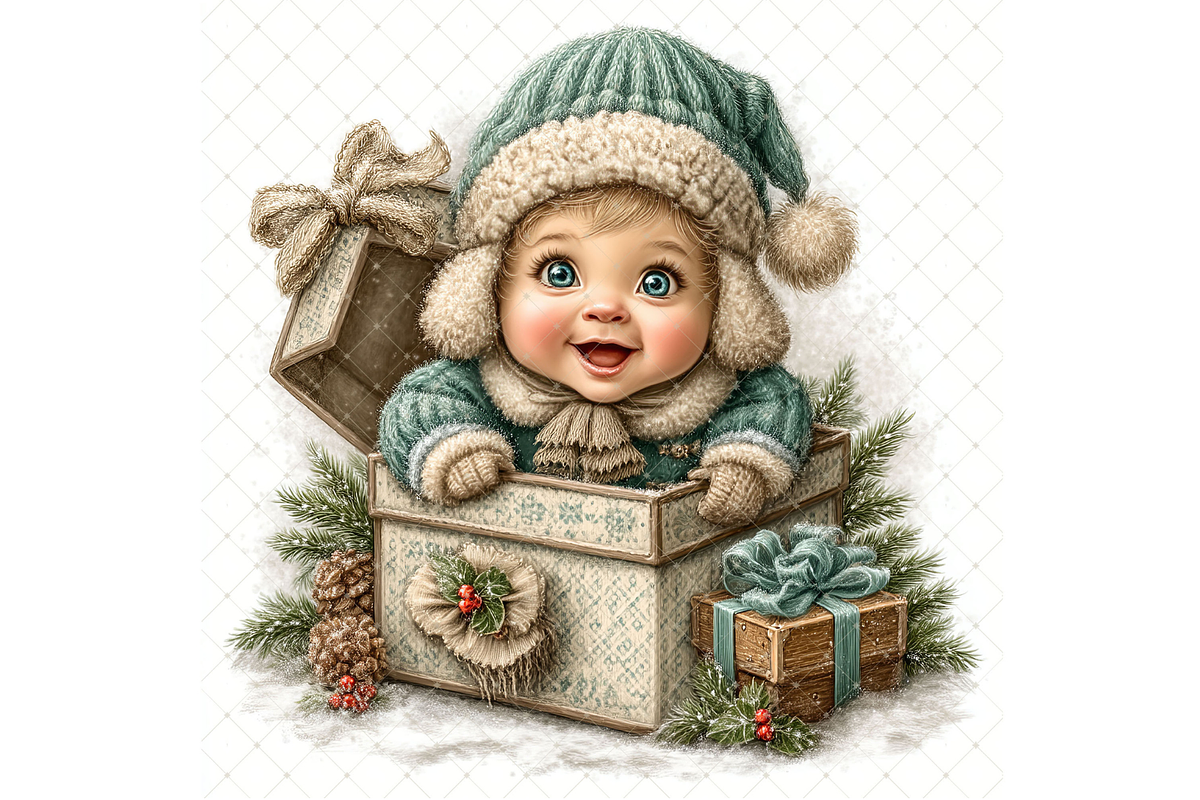 Winter Baby Clipart JPG, a Seasonal Illustration by Memories By Lea (Photo 16 of 20)