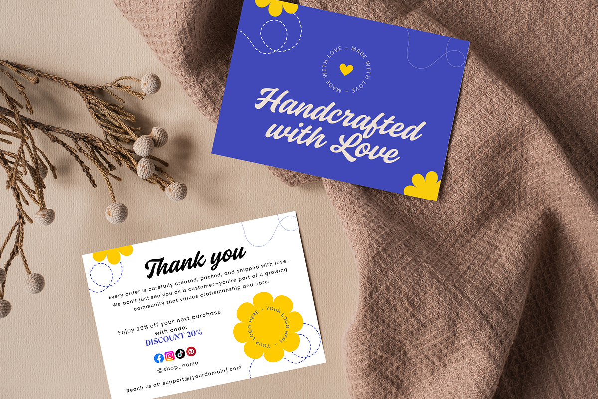 Thank you card template canva, a Card Template by Elegant_Studio44 (Photo 2 of 6)