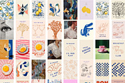 Modern Eclectic Maximalist Prints, a Background Graphic by Laras Wonderland (Thumbnail 6 of 15)