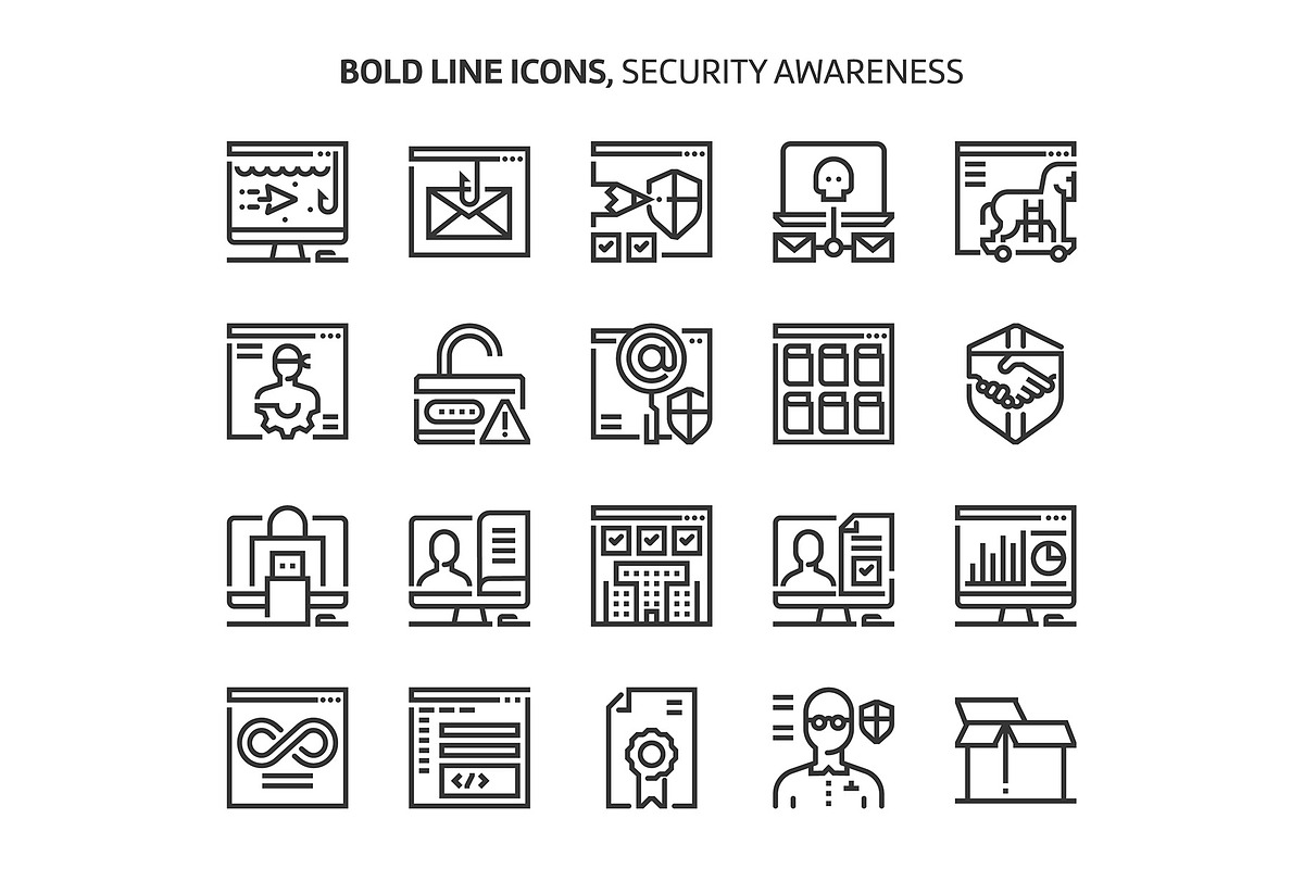 Bold Line Icons, an Outline Icon by Howcolour (Photo 74 of 151)