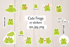 Cute Frogs StickerPack