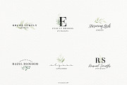 Premade Logos watercolor greenery, a Branding & Logo Template by Angele Kamp (Thumbnail 6 of 10)