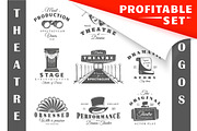 27 Theatre logos templates, a Branding & Logo Template by Art Design (Thumbnail 1 of 38)
