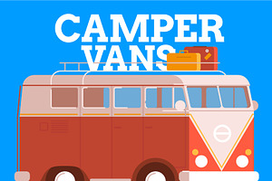 Camper vans Illustration Pack