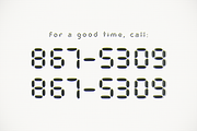 80085, a Sans Serif Font by Bruised Goods (Thumbnail 3 of 10)