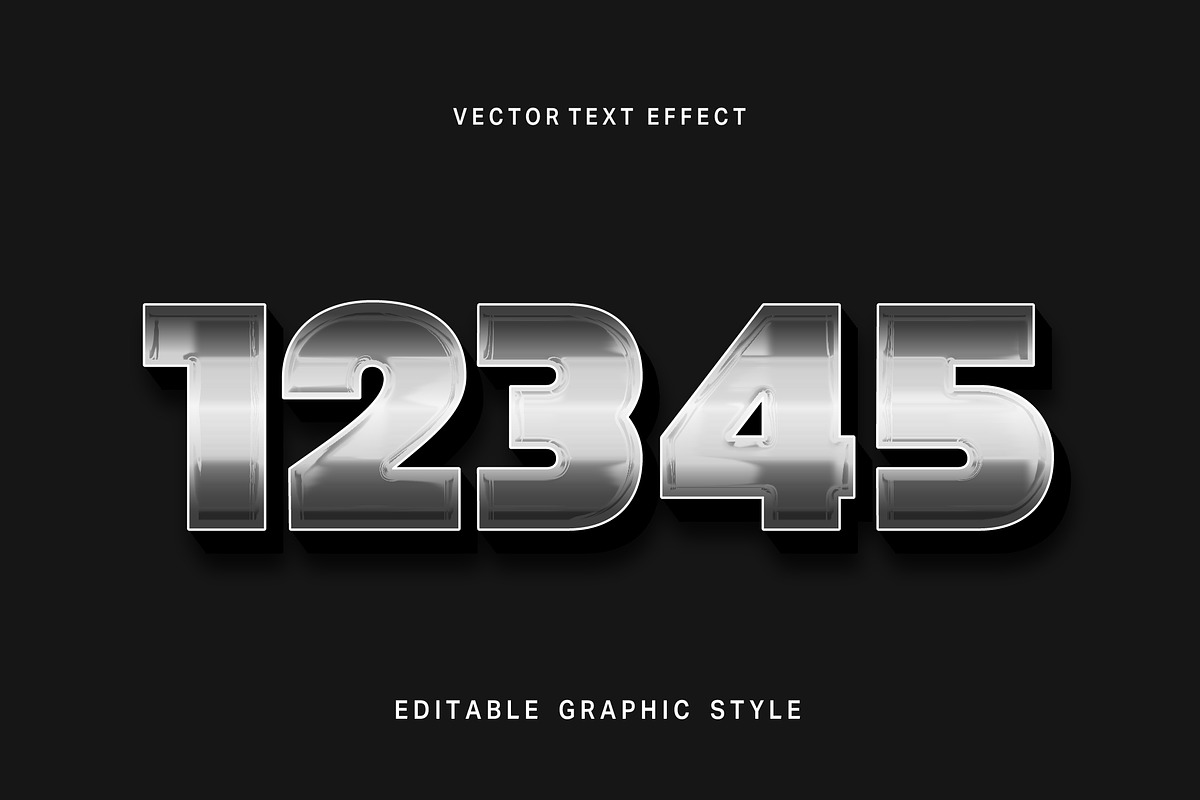 Metallic Chrome Text Effect preview 2