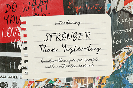 Handwritten Pencil Script Font, a Handwritten Font by Kaya Fonts