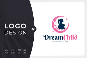 Dream Child - Girl Logo Template
