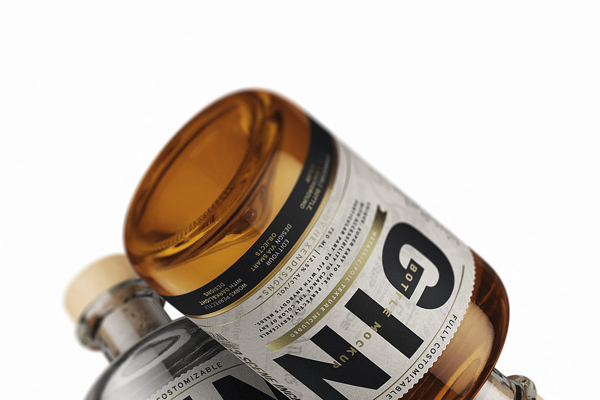 Gin Bottle Mockup, a Product Mockup by HexenDesigns (Photo 7 of 13)