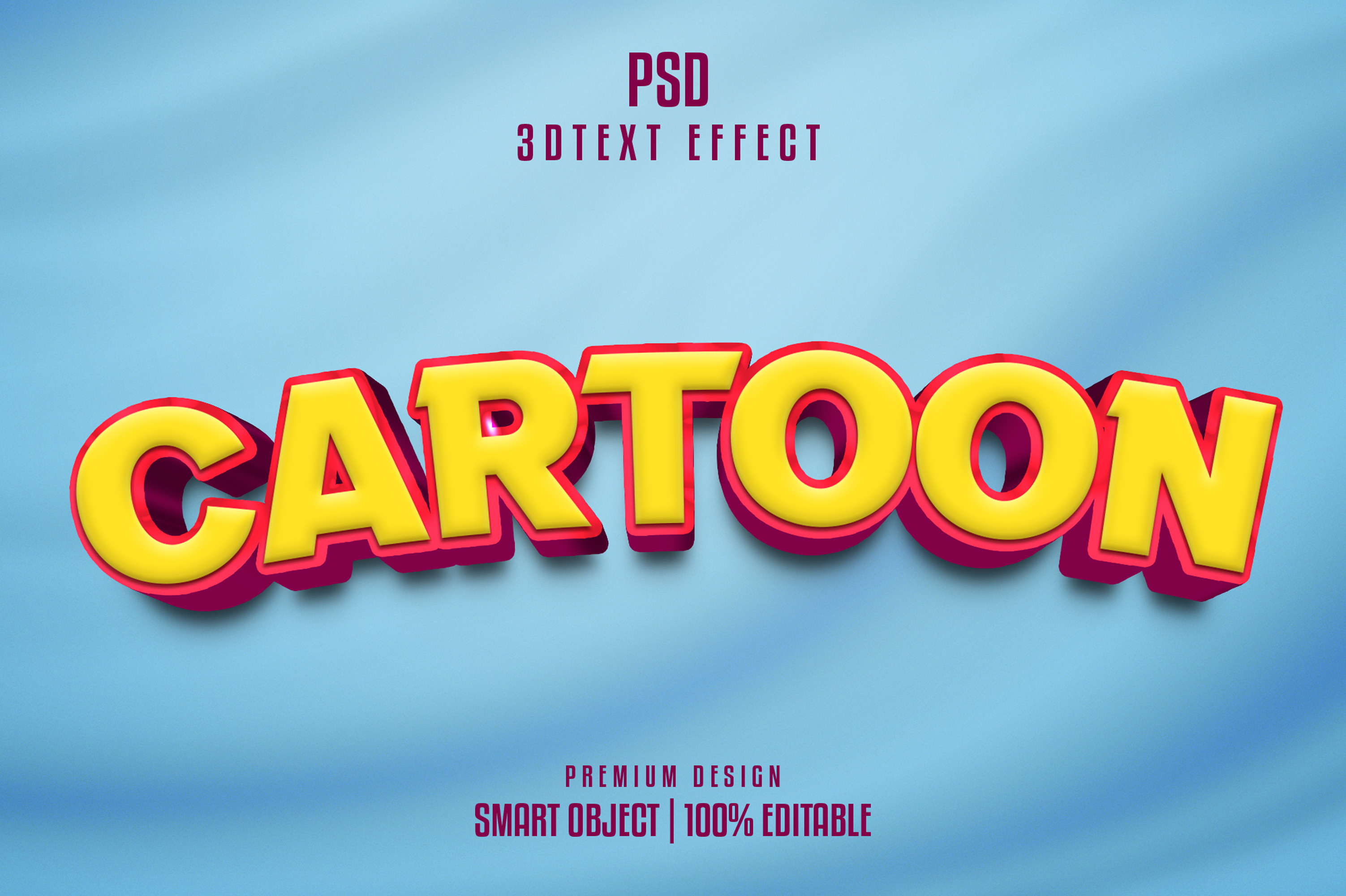 Cartoon Text Effect Style, a Layer Style Add-On by himelgfx