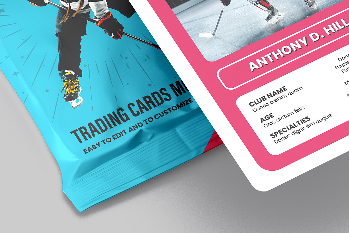 Trading Cards Mockup v2 - 9 views, an Advertising Mockup by Illusiongraphic (Photo 17 of 20)