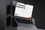 E-Mockups: MacBook Air, a Mac Mockup by ls.graphics (Thumbnail 5 of 8)