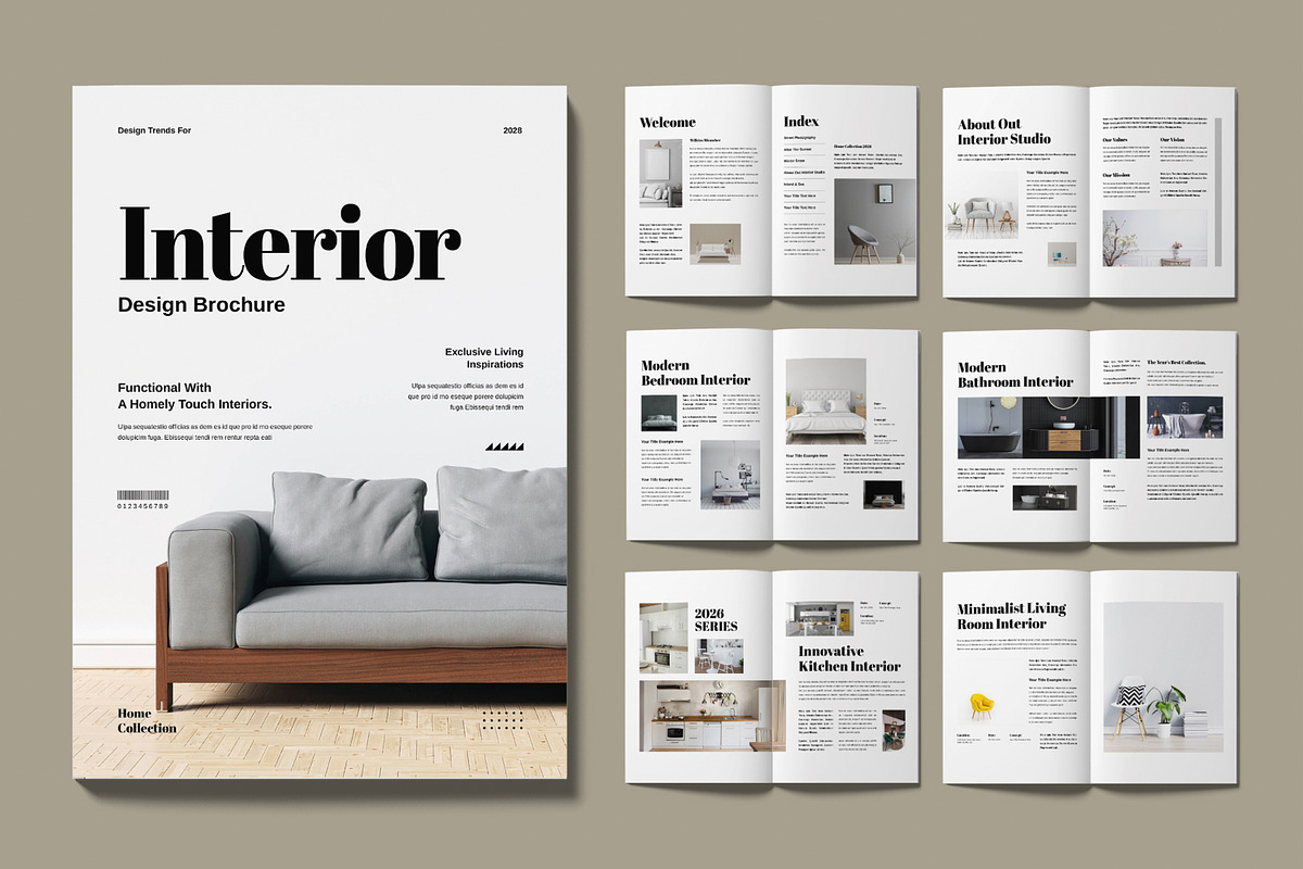 Digital Interior Design Brochure, a Brochure Template by MightyDesign (Photo 1 of 6)