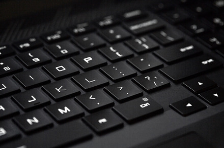 Close-up of black computer keyboard, a Technology Photo by OlliUlli