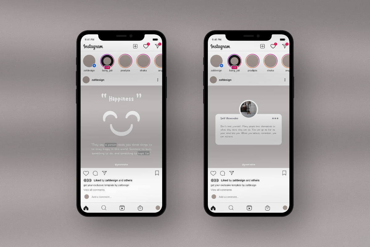 Happy Me - Instagram Canva Template, a Social Media Template by ZAF Studio (Photo 6 of 7)