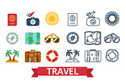 Summer trip in a flat style., an Object Graphic by KundolaArt (Thumbnail 2 of 4)