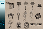 Photoshop Egyptian Brush Tattoo Art, a Brush Add-On by ArtPrintBabe (Thumbnail 4 of 8)