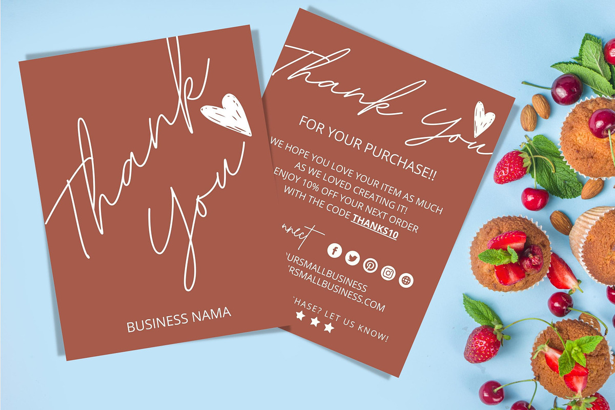 THANK YOU CARD FOR BUSINESS 2 SIDED, a Flyer Template by Oskar Wantopi (Photo 6 of 7)