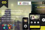 Onepage Portfolio Joomla Template, a Websites & App Template by JoomlaUX (Thumbnail 1 of 5)