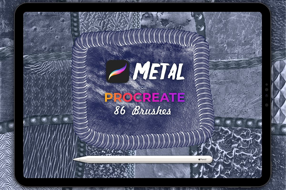 Metal brushes for Procreate, a Brush Add-On by Graphics Resources (Photo 12 of 15)