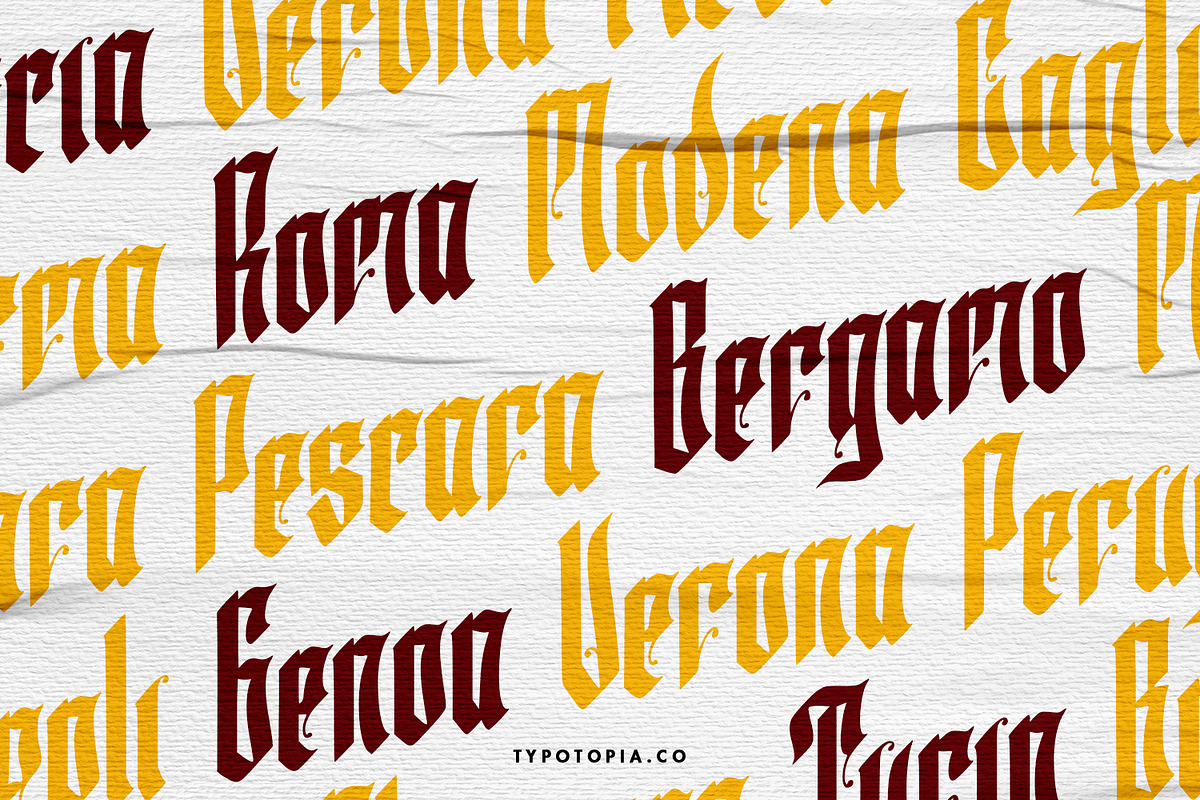Marseille - Blackletter Typeface preview 4