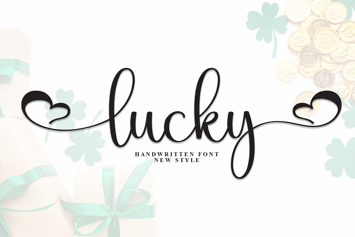 Lucky | Script Font, a Handwritten Font by Scratchones (Photo 1 of 9)