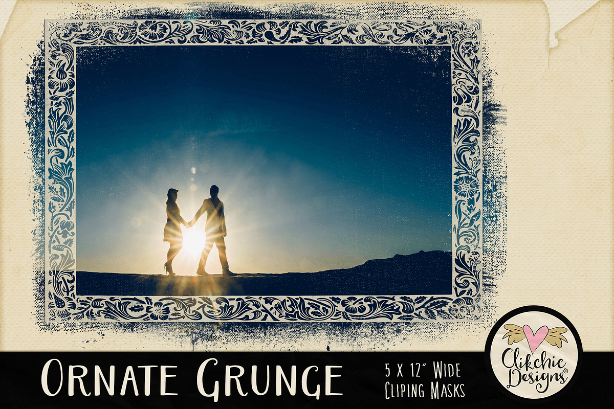 Ornate Grunge Clipping Masks preview 3