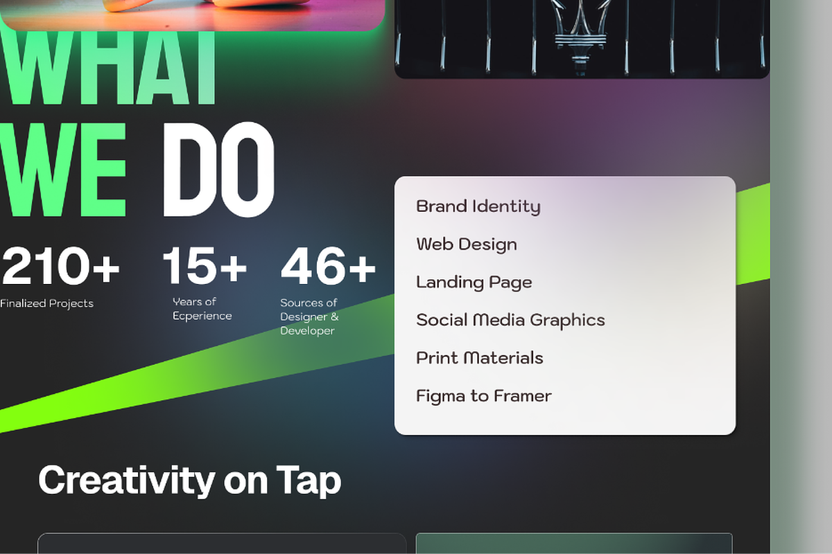 Design Agency Landing Page, a Landing Page Template by BeadyLab (Photo 4 of 8)