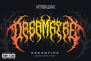 Dreamfire Death Metal Font, a Blackletter Font by Ronny Studio (Thumbnail 1 of 11)