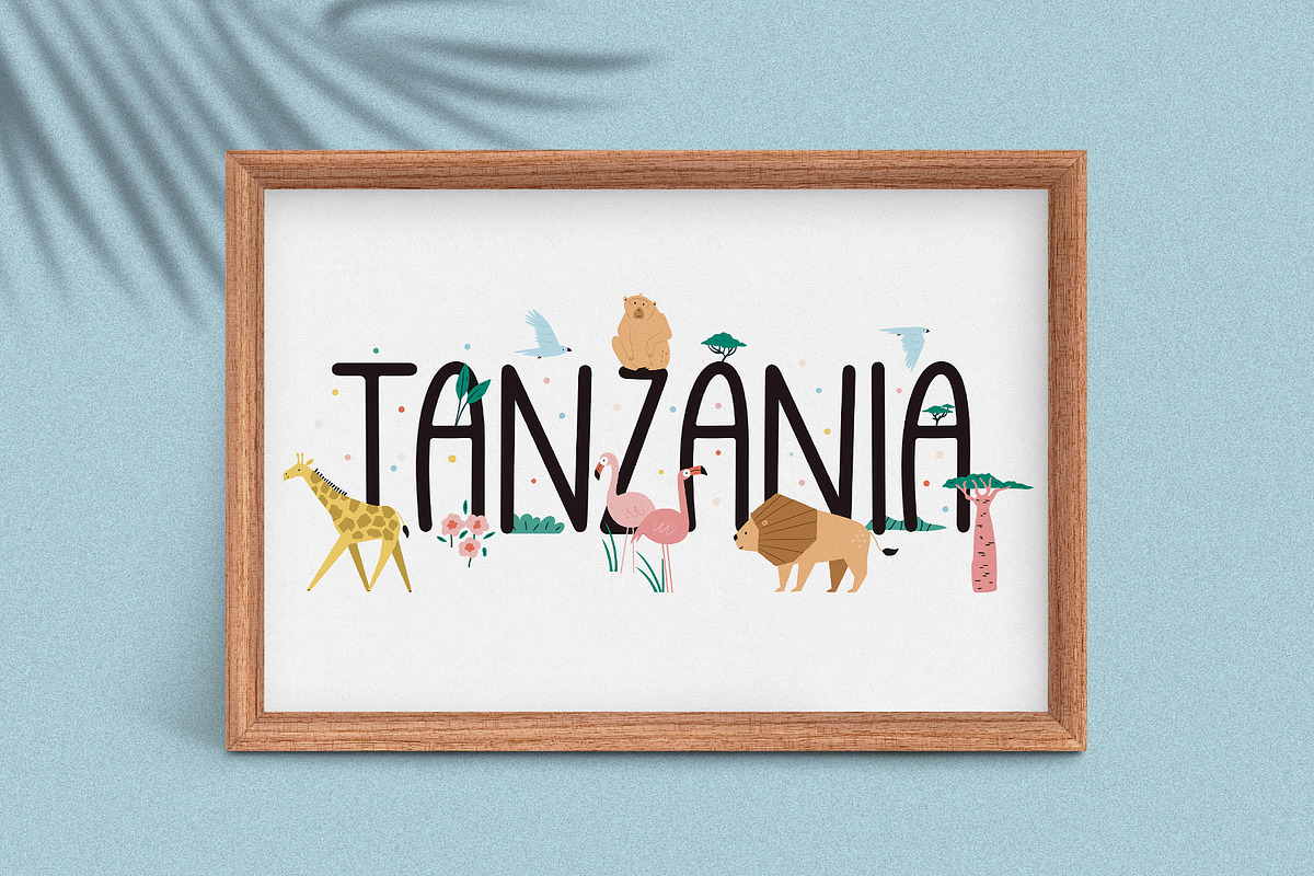 Tanzania Illustrated Map & Set, an Illustration by danceyourlife (Photo 6 of 7)