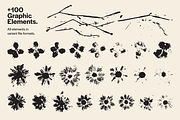 Stamped Prints of Leaves & Flowers, an Object Graphic by Yasir Ekinci (Thumbnail 4 of 14)