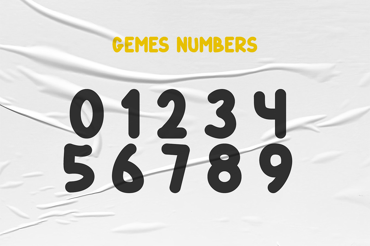 Gemes - Cute Comic Display Font, a Font by Agung Kreatif (Photo 6 of 8)