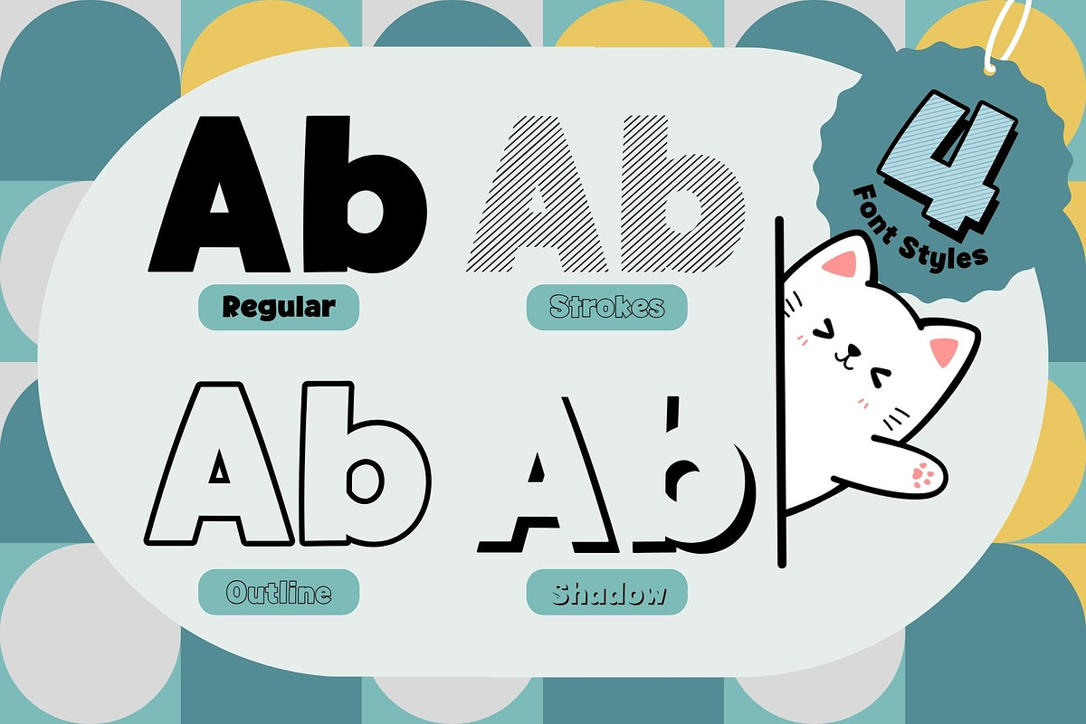Fox Victor 4 Font Style, a Sans Serif Font by Fox7 By Rattana (Photo 2 of 13)