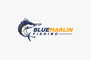 Blue Marin Fishing Logo