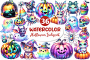 Cute Halloween Iridescent Clipart, an Illustration by Dream Creation (Thumbnail 1 of 7)