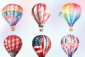 Hot Air Balloons Clipart