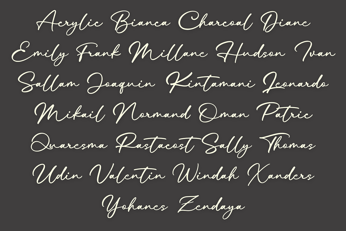 Matric Ralleah Signature Font, a Handwritten Font by Basnistudio (Photo 2 of 11)