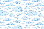 Fluffy clouds seamless patterns, a Pattern Graphic by Good Studio (Thumbnail 2 of 5)