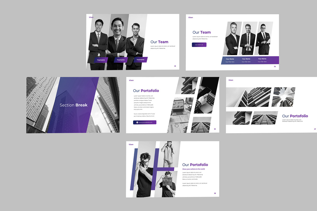Vixen Presentation Template Design, a Presentation Template by Recreative (Photo 3 of 6)