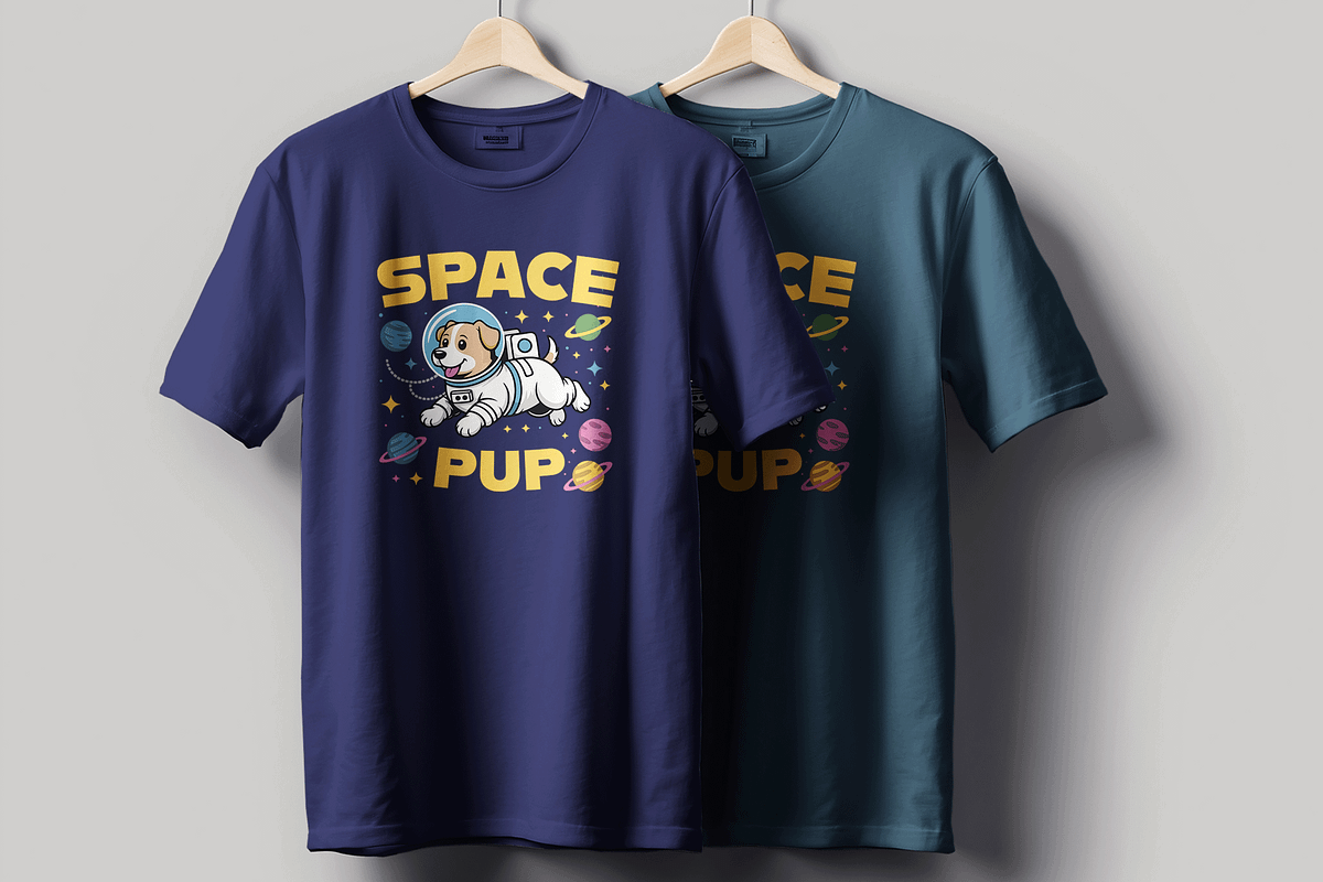 Cat Astronaut Funny Scifi Tshirt, a Stationery Template by MightyDesign (Photo 1 of 6)
