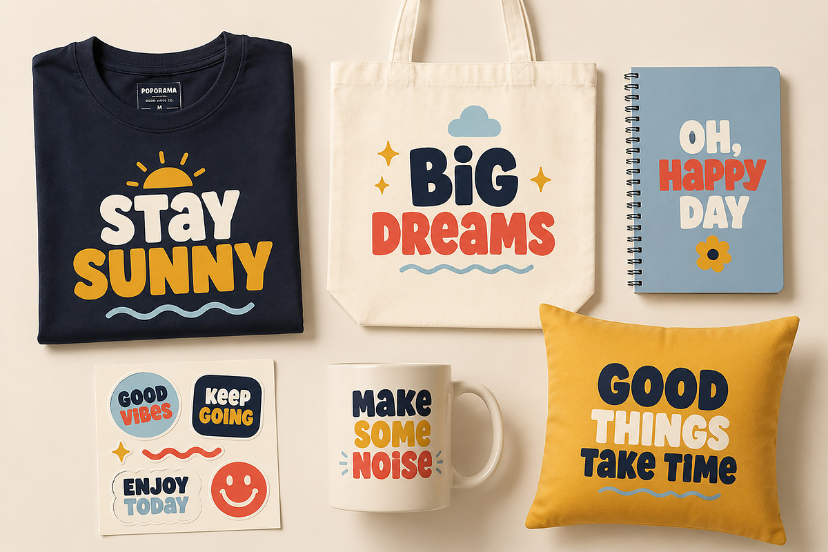 Poporama – Bold Playful Display Font, a Script Font by Wow Magic (Photo 2 of 5)