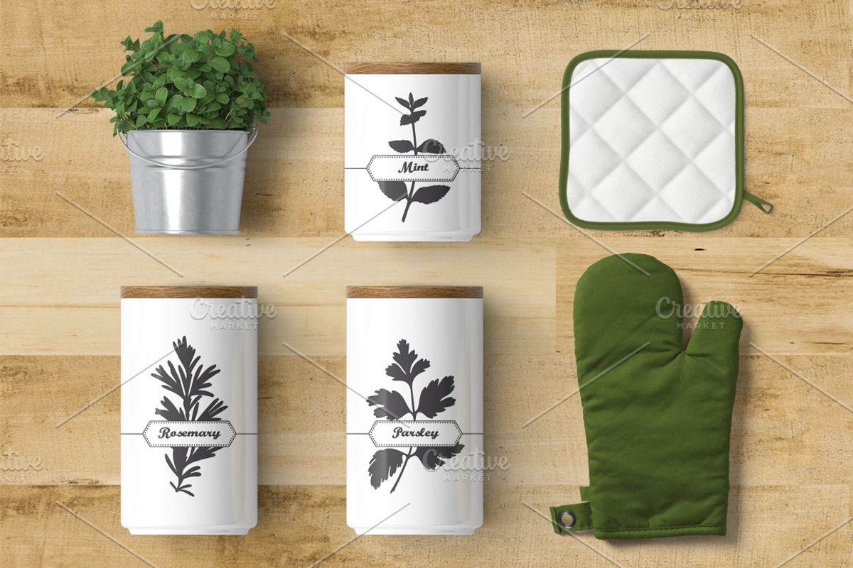 Herbs & Spices Big Bundle, a Food Illustration by Zhemchuzhina (Photo 4 of 9)