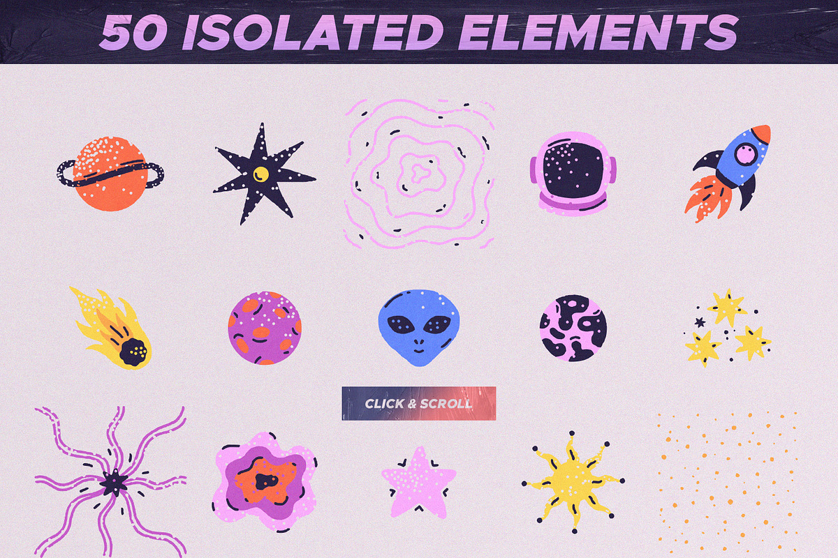 Space in Squares Clipart Collection, a Graphic by Leila Divine (Photo 5 of 11)